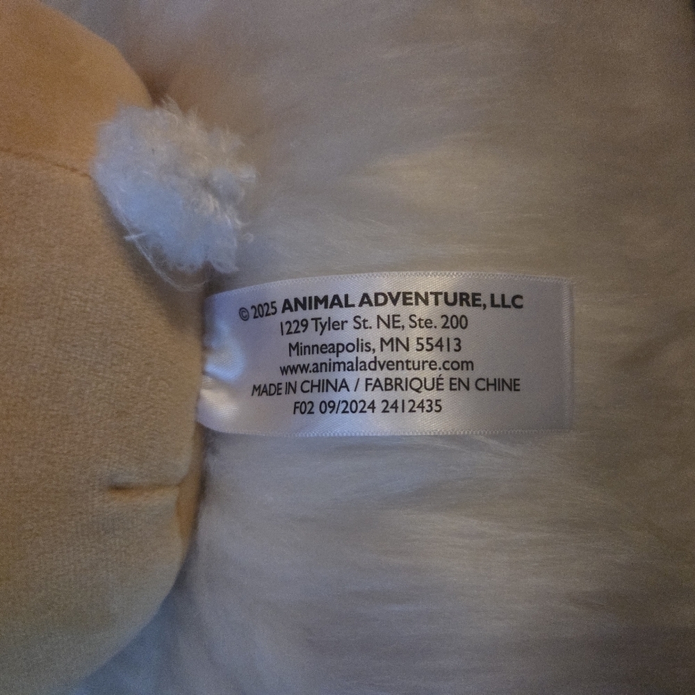 Animal Adventure Squishy Marshmallow Plush Bunny - Picture 4 of 5